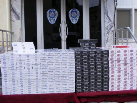 Viranşehir’de 20 bin paket kaçak sigara ele geçirildi