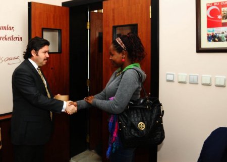 Yabancı öğrenciler Muğla Valisi Şahin'i ziyaret etti