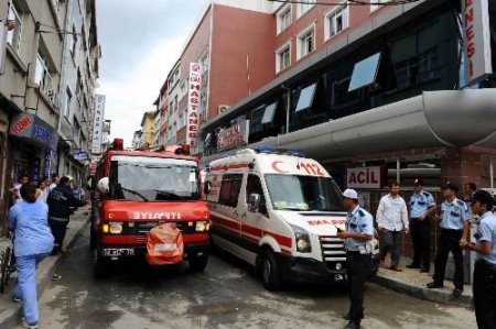 Yangın Çıkan Hastanede Doğum Heyecanı