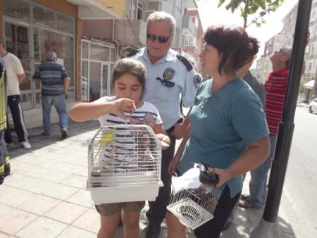 Yangında mahsur kalan kuşuna kavuştu, dünyalar onun oldu