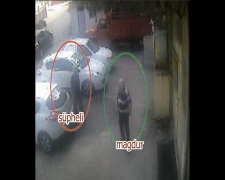 Yankesicinin hırsızlık anı güvenlik kamerasında