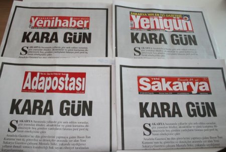 Yerel gazetelerden saldırıya ‘kara gün’ manşetli tepki