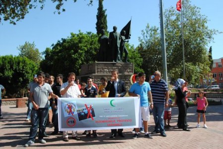 Yeşilay'dan bira festivaline ayranlı protesto