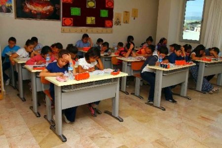 Yıldırımhan'ın yarışmasında öğrenciler hem yarıştı hem eğlendi