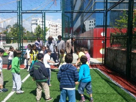 Yıldırımhanlı minikler futbolcuları ağırladı