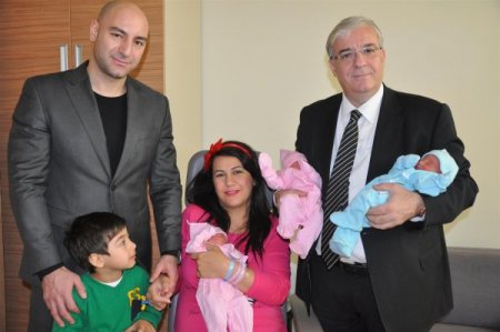 Yılın son gününde üçüz bebek sevinci yaşadılar