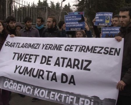 Yök Başkanı'nın Öğrencilerle Buluşmasına Protesto