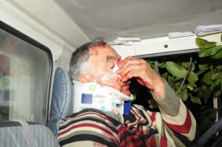 Yol kenarındaki ağaca çarptı, kamyonet içinde sıkıştı