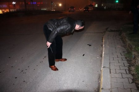 Yol ortasında bulunan silah incelemeye gönderildi