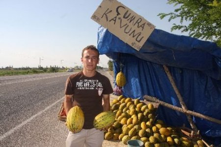 Yol Üstünde Kavun Satarak Düğün Parası Biriktiriyor (özel)