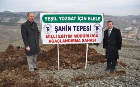 Yozgat Belediyesi ve Milli Eğitim Müdürlüğü 6 bin fidanı toprakla buluşturdu