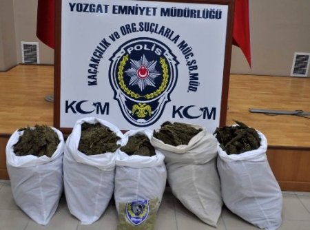 Yozgat polisi 73 kilo kubar esrar ele geçirdi