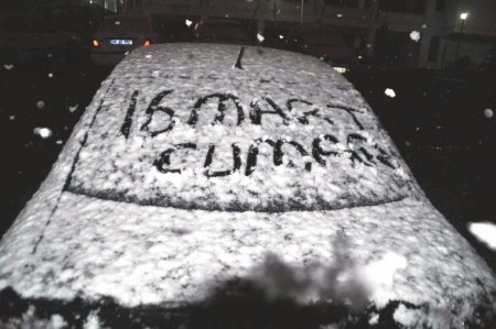 Yozgat’ta lapa lapa kar yağışı