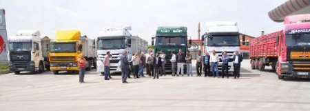 Yozgat’ta nakliyeci esnafı eylem yaptı