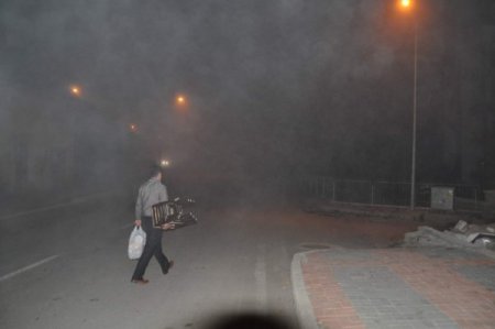 Yozgat’ta sis nedeniyle görüş mesafesi 15 metreye düştü