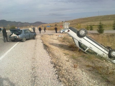 Yozgat’ta trafik kazası: 2 yaralı