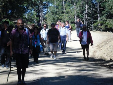 Yunan grup Kazdağları’nda doğa yürüyüşü yaptı