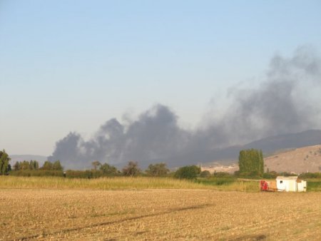 Zeytin fabrikasında yangın: 1 yaralı