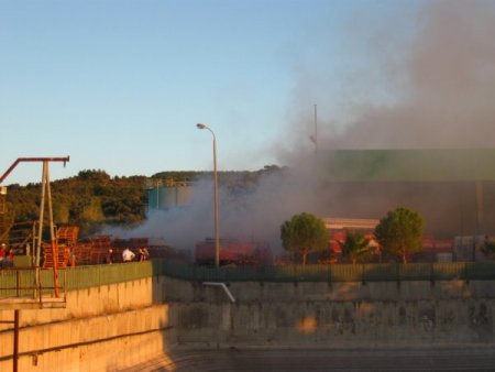 Zeytin fabrikasında yangın: 1 yaralı