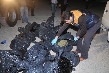 Zift tankerinden esrar çıktı