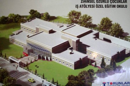 Zihinsel Engelli Çocuklar İş Atölyesi Özel Eğitim Okulu inşaatı tamamlanıyor