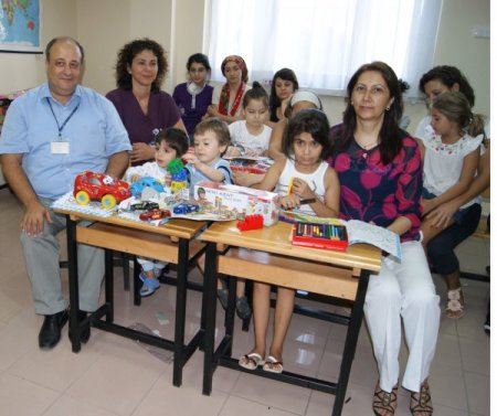 Zili çalmayan hastane okulunda eğitim başladı