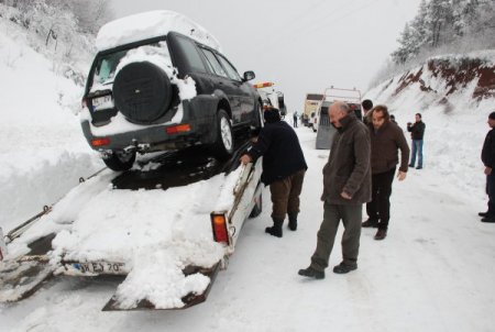 Zonguldak-ereğli Karayolu Zorlukla Trafiğe Açıldı