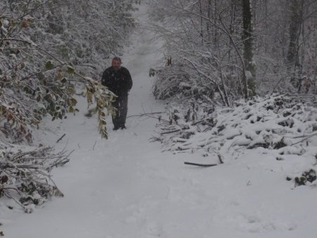 Zonguldak-Ereğli karayolunda kar yağışı