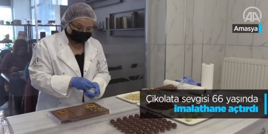 Çikolata sevgisi 66 yaşında imalathane açtırdı!