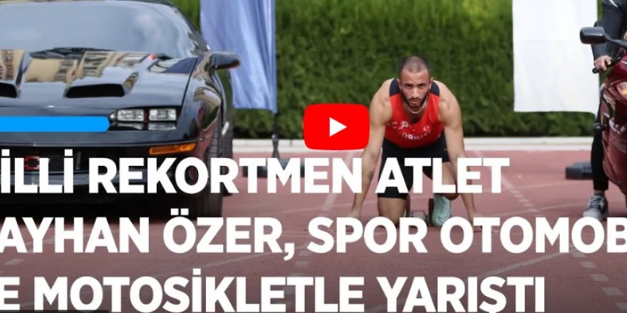 Milli Rekortmen Atlet spor otomobil ve motosikletle yarıştı