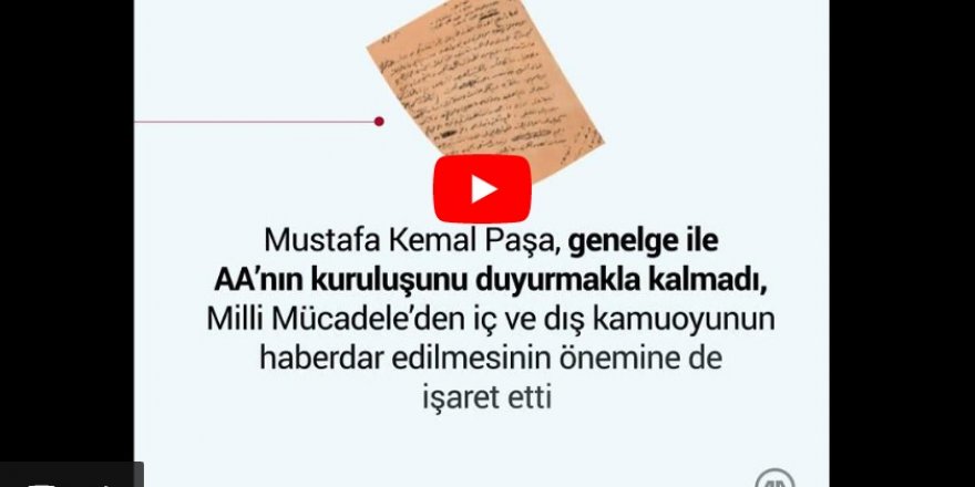 Milli Mücadele'nin sesi Anadolu Ajansı 103. yaşını kutluyor