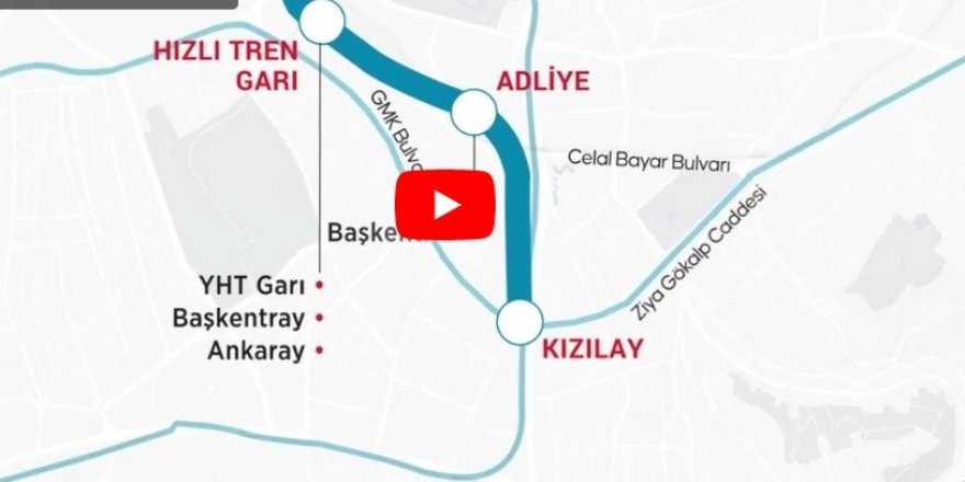 Ankara metro ağının kilit noktası AKM-Gar-Kızılay Metro Hattı açıldı
