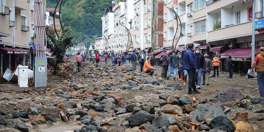 Giresun'da meydana gelen sel sonrası Karadeniz